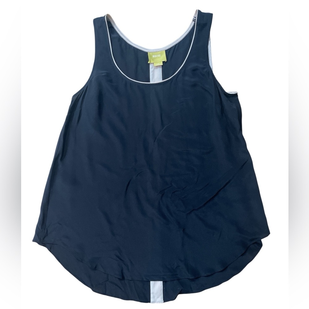Maeve by Anthropologie Silk Sleeveless Sheer Blouse